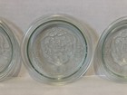 Lot Of 3 WECK Clear Glass Canning Lids Rundrand-Glas 100mm Green Tint Strawberry — photo 4