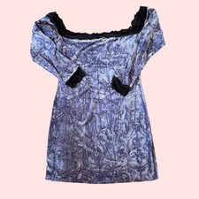 NWT Urban Outfitters Kimchi Blue Ryder Velvet & Lace Off The Shoulder Dress XL