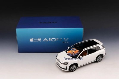 1/18 AION V Gen.2 White Diecast Car Model Toy Collection NIB
