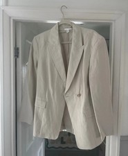 H&M Beige Linen Blend Blazer