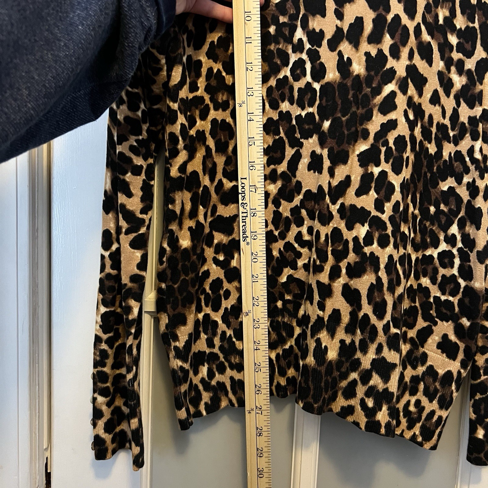 Women's Large Grace Elements  Leopard Print Cardi… - image 14