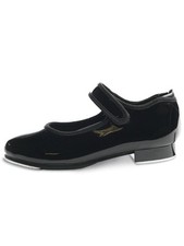 Children's Black Patent Tap Shoes - 2 Medium