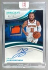 Jalen Brunson 2024 Panini Immaculate Jersey Number GU Patch Auto 2/11