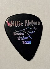 Willie Nelson Guitar Pick Down Under 2000 Night and Day