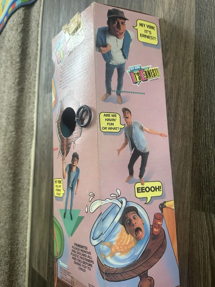 Muñeca Kenner Hey Vern It’s Ernest Talking Pull String 1989 rara con caja  Foto 4 de 4