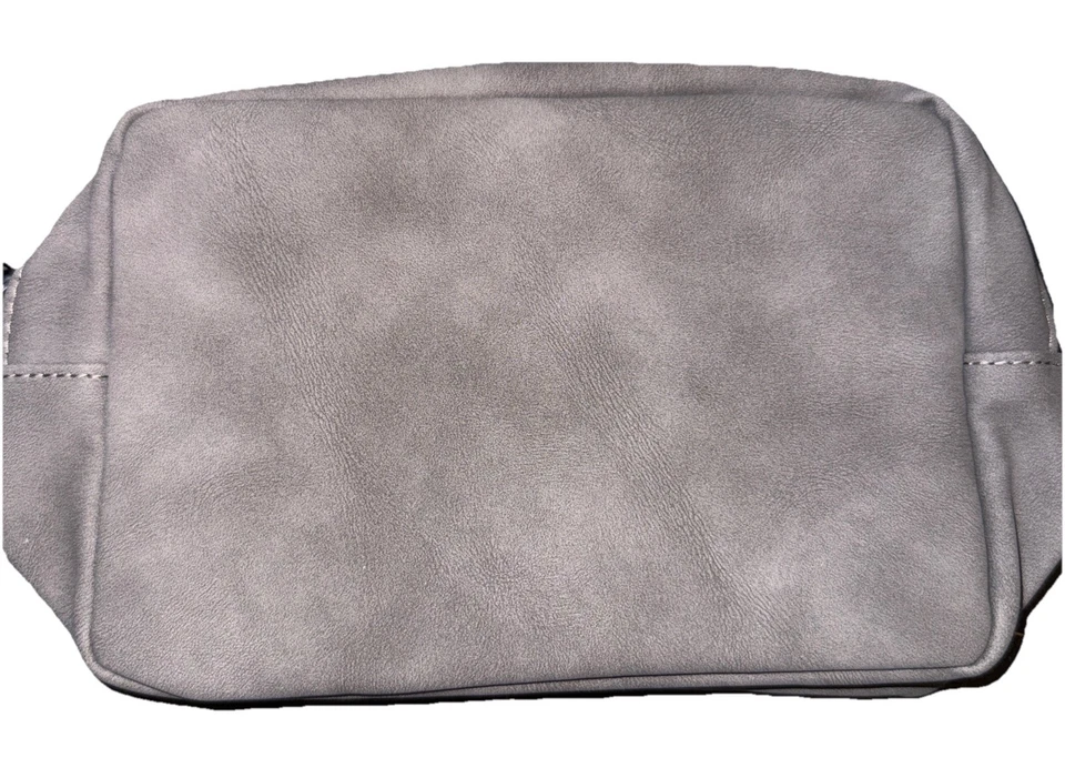 NWT Faux Suede Zip  Tech Case With Inside Mesh Pockets And Heavily Padded Sides - Image 2 of 4