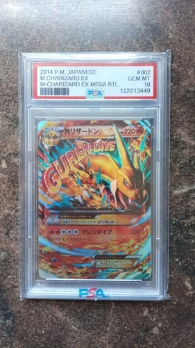 M Charizard EX 002/021 Xya Mega Battle Deck Holo Rare EX PSA 10 Pokémon TCG