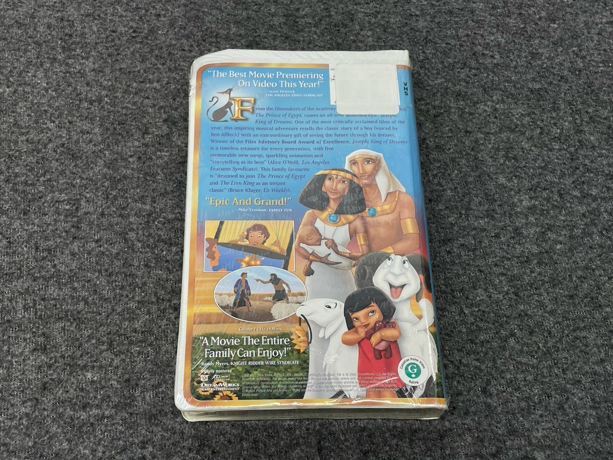 Joseph King of Dreams (VHS, 2000) Dreamworks NEW & SEALED Vintage