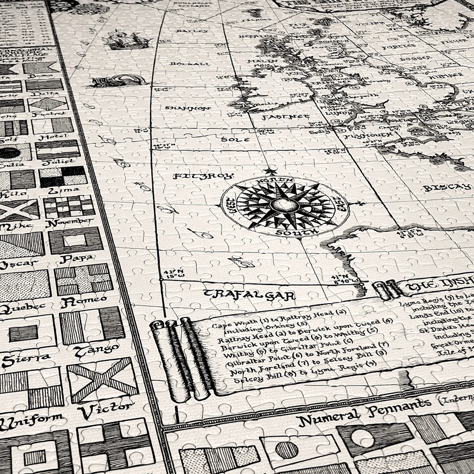 Rompecabezas mapa pronóstico envío - 1000 piezas Foto 4 de 4