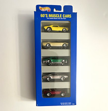 Hot Wheels 60's Muscle Cars 5-Car Diecast Lot 1:64 Scale Unopened Box