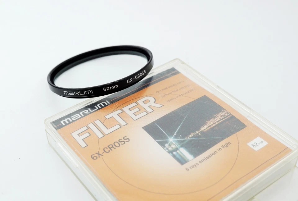 MARUMI cross filter 62mm 6X cross cloth effect 6 ray emission in light - Image 4 of 4