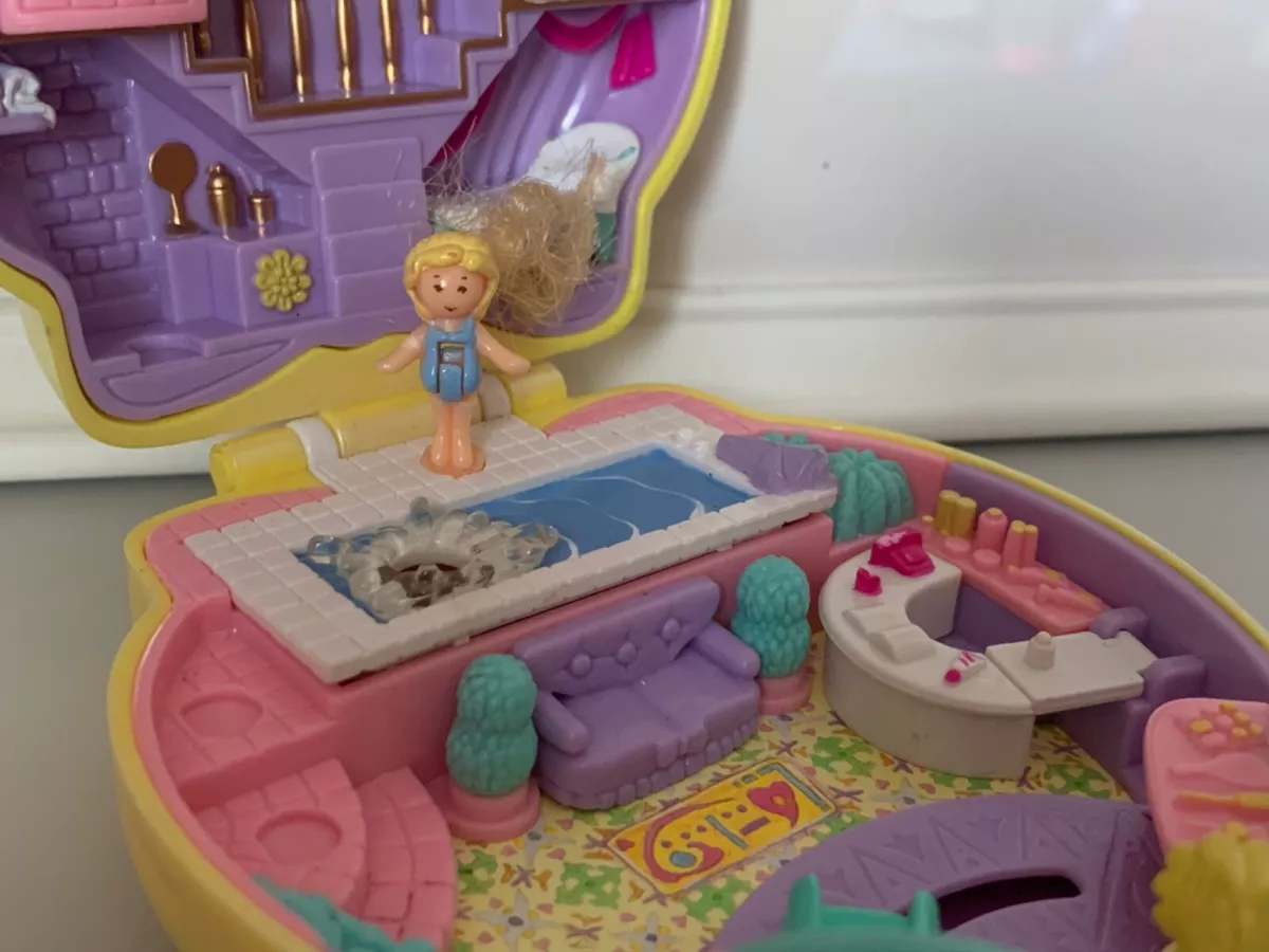 Polly Pocket Bluebird 1995 - Stylin' Salon Happenin' Hair Compact.