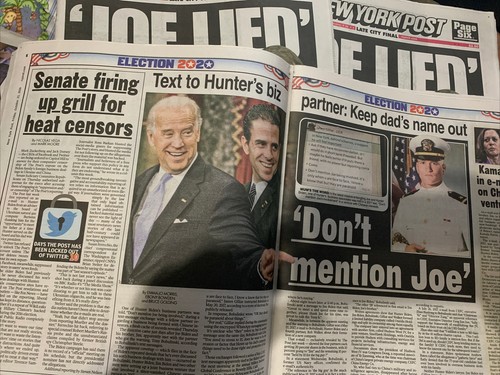 The New York Post 23 de octubre de 2020 Periódico “Joe Lied” Hunter - Imagen 9 de 12