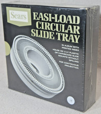 Sears Vintage Easi-Load Circular Slide Tray Carousel Holds 100 2x2 Slides - NOS