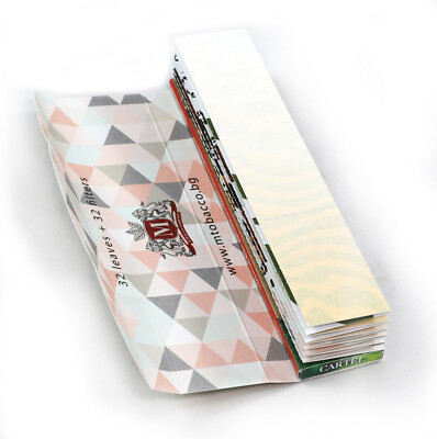 CARTEL Extra Long 130mm Unbleached Rolling papers + art filters - 24 booklets