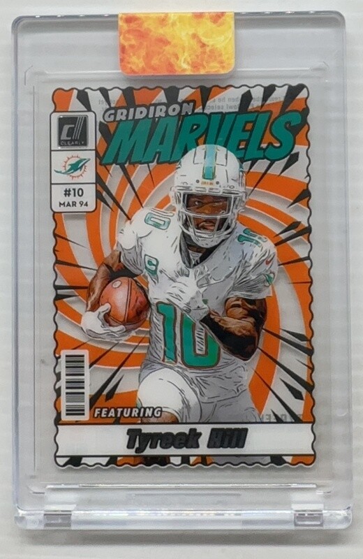 2023 Panini Clearly Donruss Tyreek Hill Gridiron Marvels #10