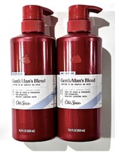 2 botellas Old Spice ~ árbol de té y agua de manantial lavado corporal y facial para hombres 16,9 oz