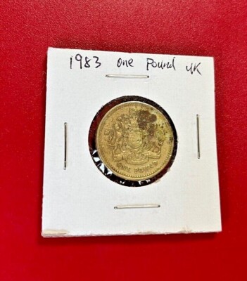 1983 ONE POUND UK COIN - QUEEN Elizabeth II - NICE WORLD COIN !!!