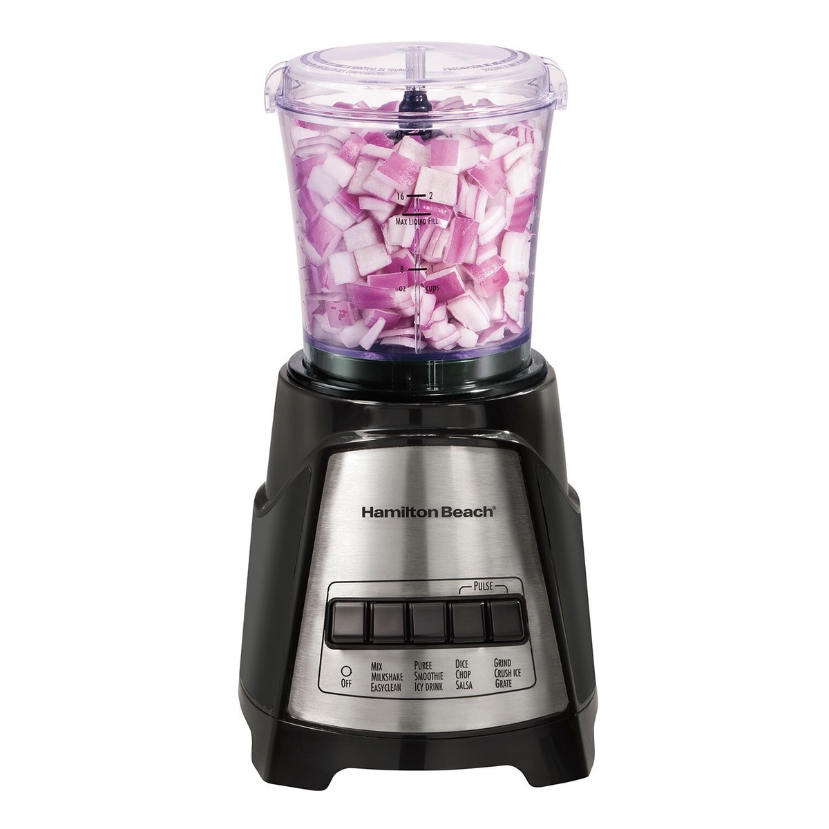 HAMILTON BEACH 58159 MultiBlend 52-Oz Blender & Chopper BLACK 700W