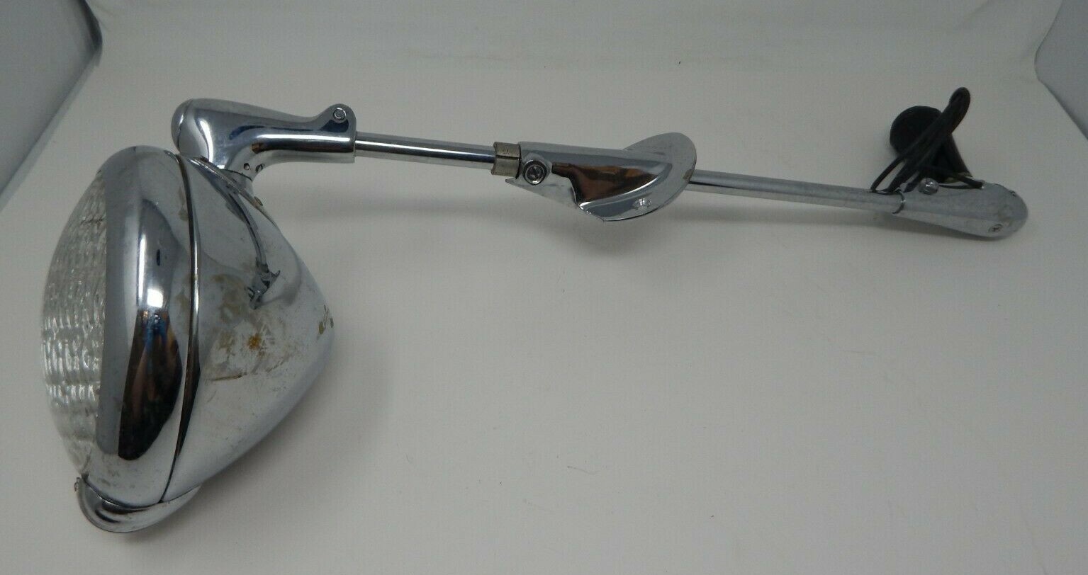 Vtg Unity Mfg. Car Truck Police Vehicle Spot Light Chrome S6 Chicago