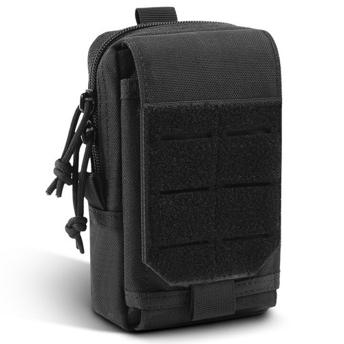 2-Pack Tactical MOLLE Pouches - Compact Utility Bags For Hiking & Outdoor Gear