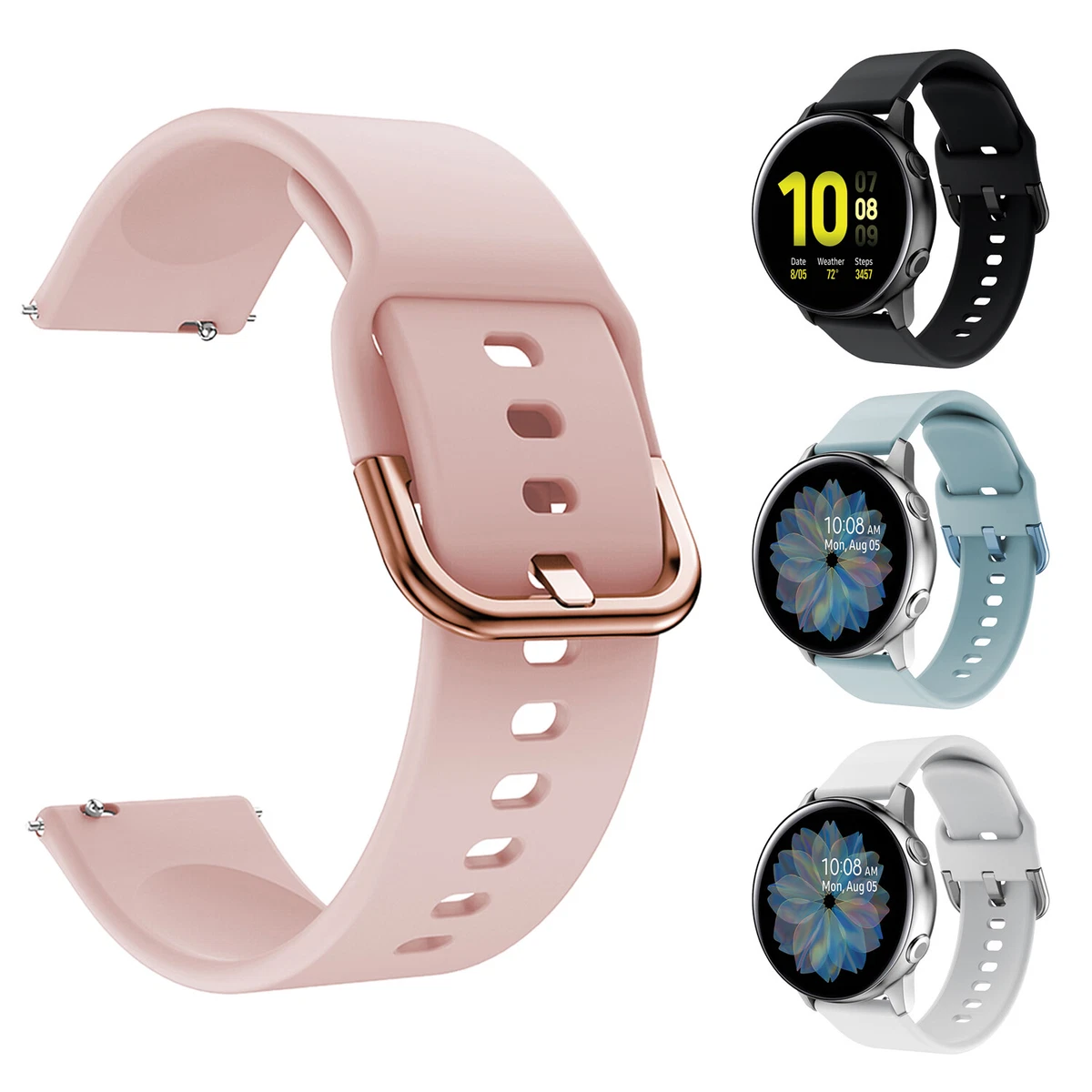  Obligatoryy Compatible with galaxy Active 2 Watch Bands 44mm  40mm Silicone Galaxy Watch 42mm Band 30mm Watch Band Non-Fading waterproof  Breathable Replacement Band : Cell Phones & Accessories