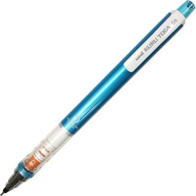 Selbstspitzender UNI Kuru Toga Druckbleistift + Pentel Ain HB Mine (40 Stück)