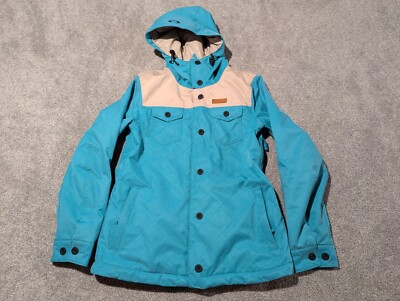 Oakley Jacket Womens Small Teal Blue Coat Biozone FN Dry