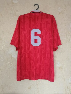 Manchester United 1992 - 1994 home shirt jersey Umbro #6 PLAYER