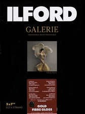 Ilford Galerie Gold Fibre Gloss Druckerpapier 310 GSM A4 21x30cm 25 Blatt