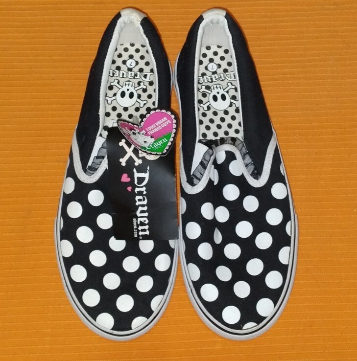 Draven Polkaholic Sneakers black and white size W7