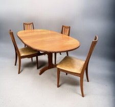 Mid Century G-Plan Extending Dining Table & 4 Chairs