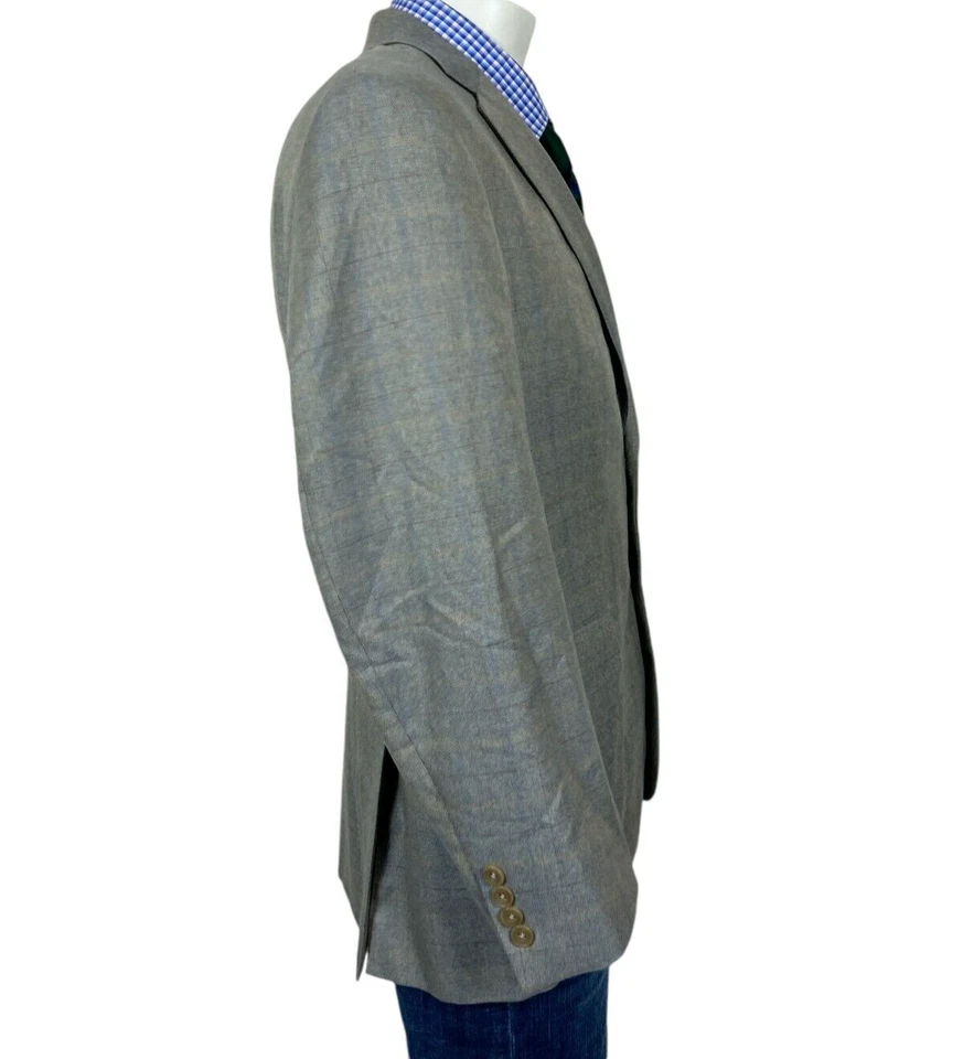 Chaqueta Abrigo Deportivo Jean Paul Germain Gris Ventana 2 Botones Para Hombre 38R Bonita. Foto 4 de 4