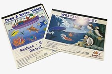 Lefty's Writing and Draw Tablets made by leftys lefthanded - Set of 2