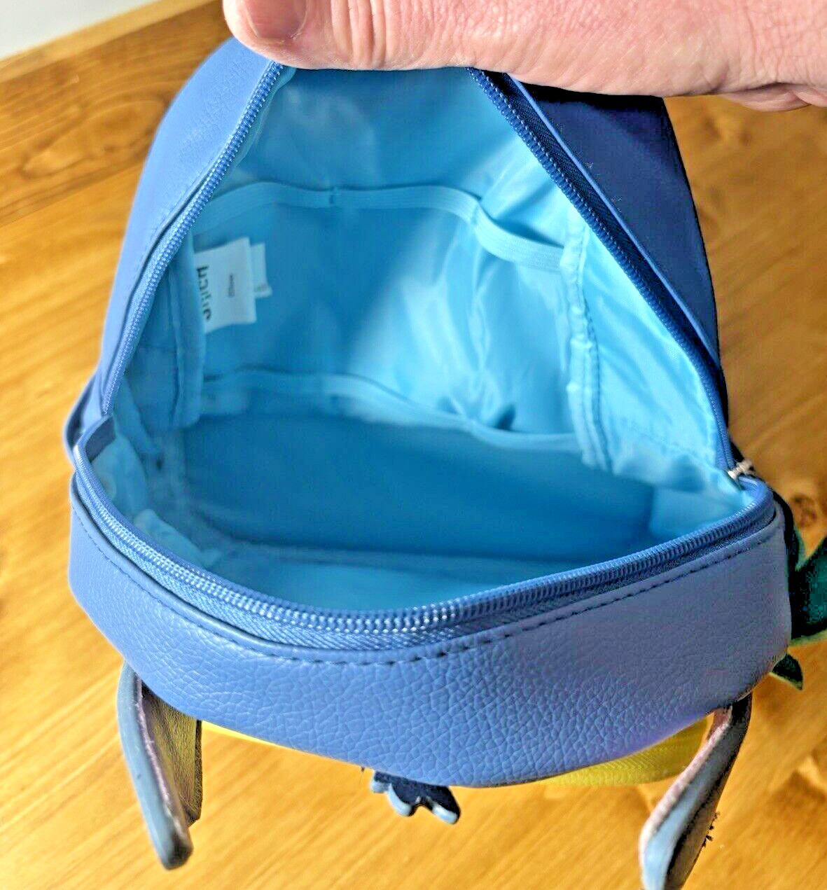 Disney Stitch Blue Pineapple Mini Backpack & Zipp… - image 5