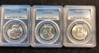 PCGS MS64 Franklins, 60-P, 61-D, 63-D, All Blast white!