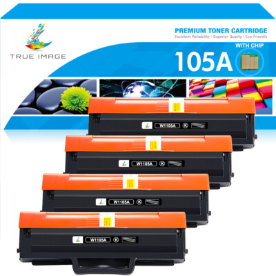 4PK W1105A Toner Cartridge Compatible for HP 105A LaserJet MFP 107r 135a 137fnw