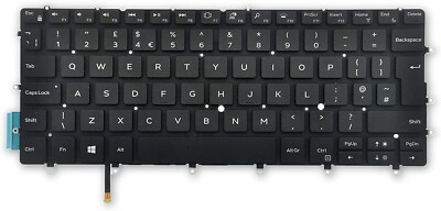 DELL 82FHM XPS 13 9370 9380 7390 UK Tastatur