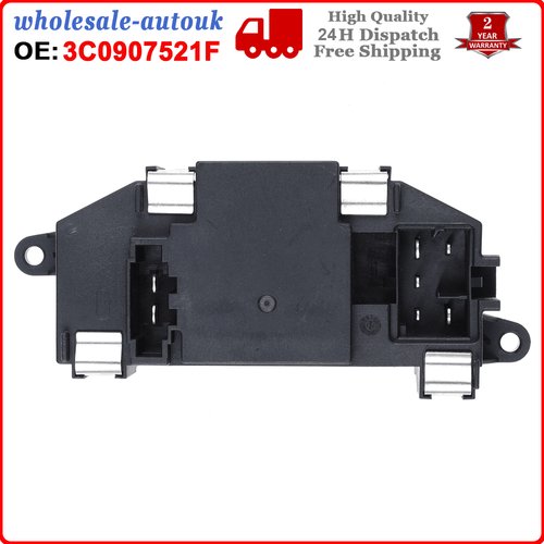 HEATER BLOWER FAN RESISTOR SPEED CONTROL KIT 3C0907521F 3C0907521D FOR VW AUDI - Picture 3 of 10