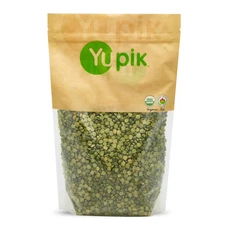 Yupik Organic Split Green Peas, 2.2 lb, Non-GMO, Vegan, Gluten-Free, Pack of 1