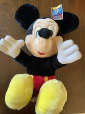 Vintage Mickey Mouse Plush Walt Disney World Disneyland VTG 12" Retro 80s