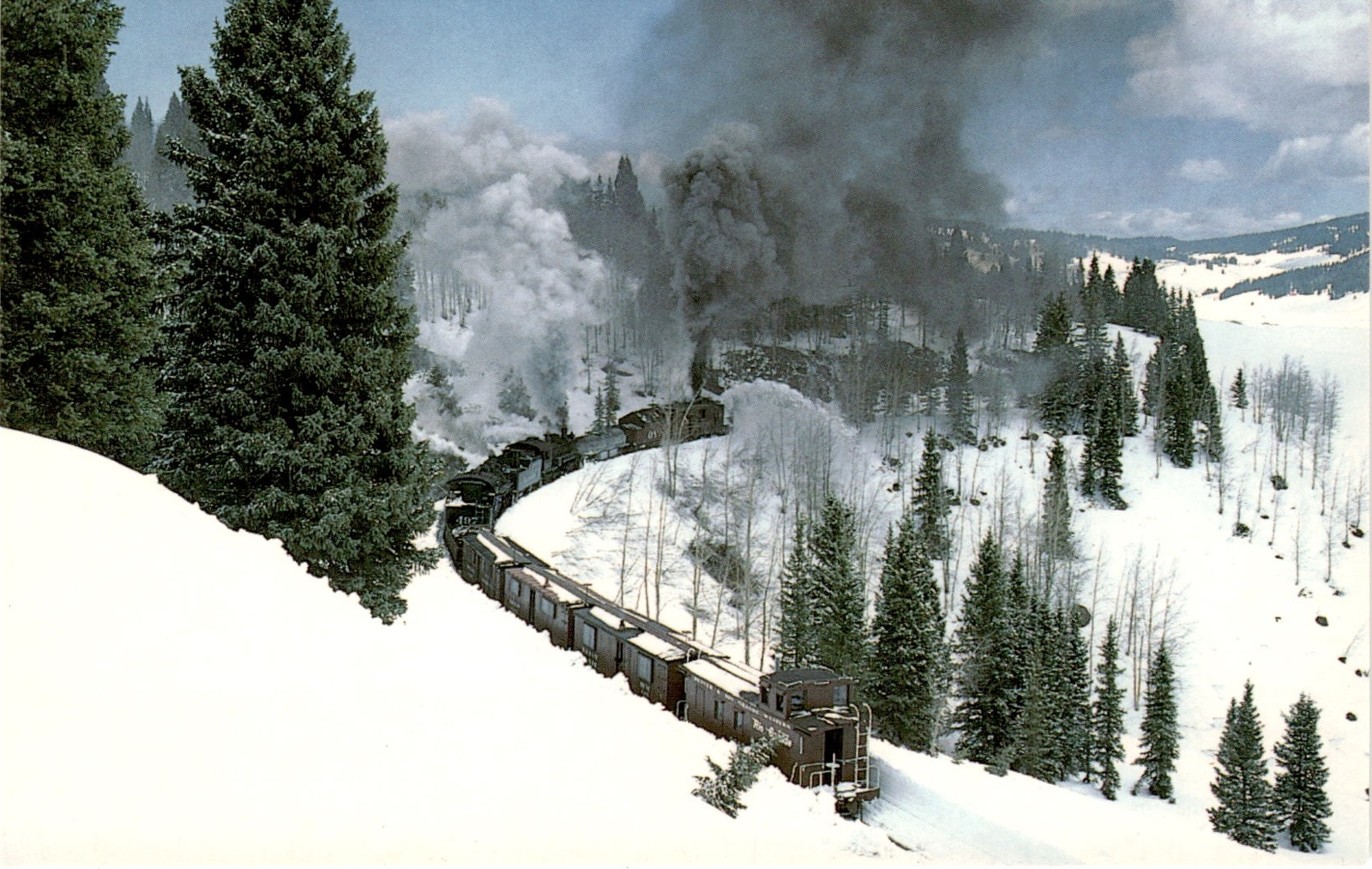 CUMBRES & TOLTEC SCENIC RAILROAD, Chama, Colorado, Postcard
