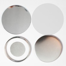 65mm Mirror Button 100 Sets/Pack Badge Supplies Pro DIY Maker Crafting Tool