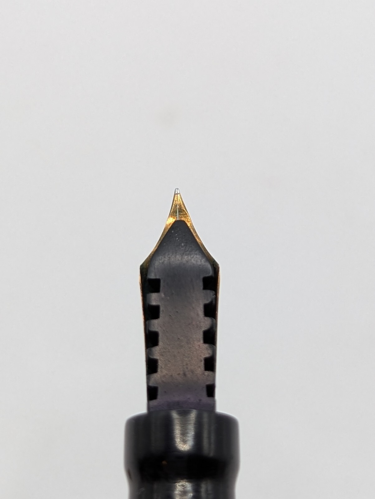 Conklin Endura Black and Cream Fountain Pen 14k Gold Nib Restored *