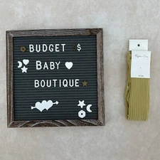 NWT RYLEE + CRU Solid Ribbed Tights || Citron Size 6-12 Months