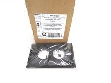 NOS! TRADE MASTER SINGLE GANG DUPLEX WALL PLATE, UNBREAKABLE, BROWN, TP8-CC25