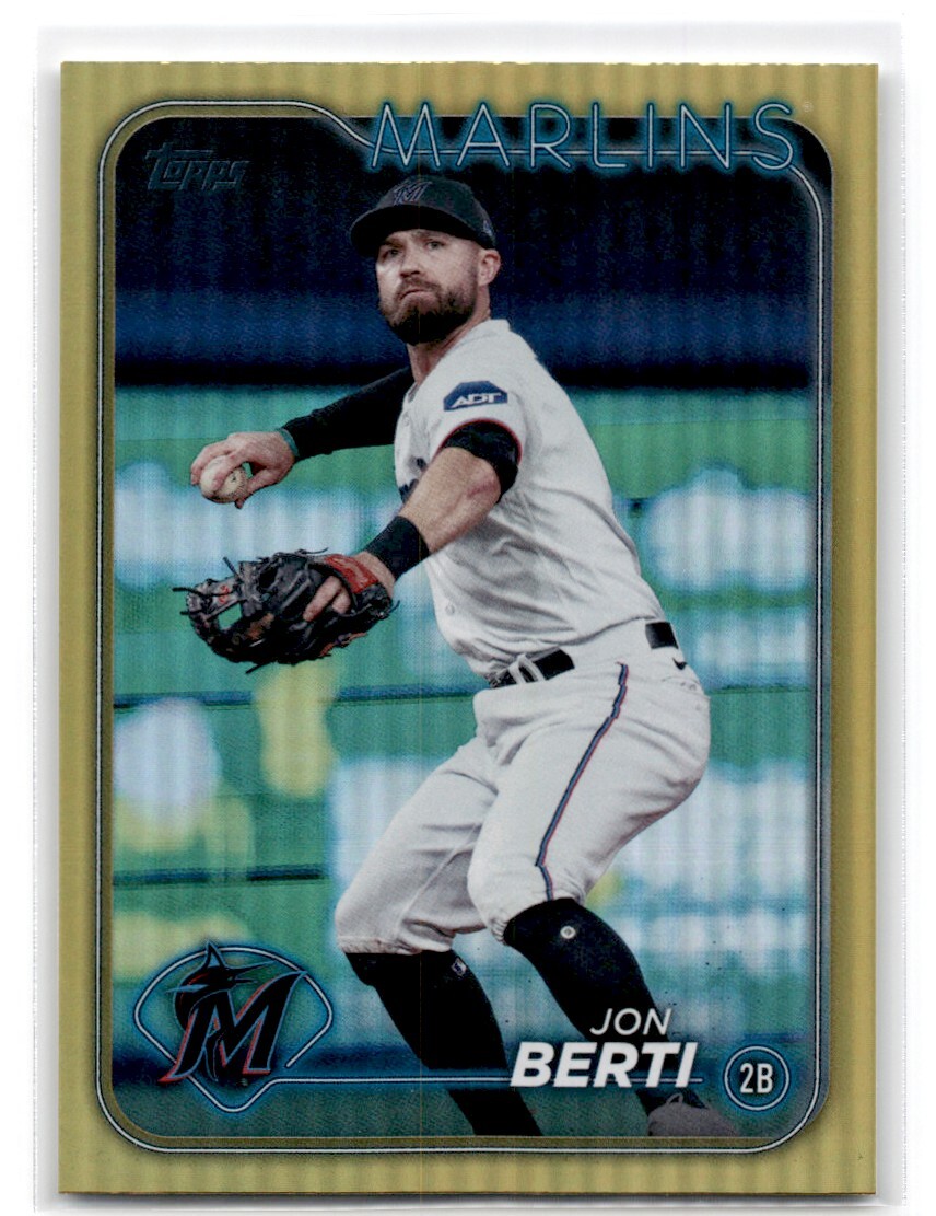 2024 Topps Gold Rainbow Foil Jon Berti Miami Marlins #524
