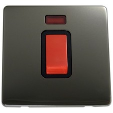 Black Nickel Screwless Light Switches & Plug Sockets - Sleek Modern Finish