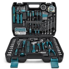 Sundpey 281pc Home Tool Kit Set Socket Wrench Screwdrivers Pliers Portable Case