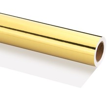 Metallic Wrapping Paper, 14 Inch x 400 Inch(32.8Ft)Packing Paper Gold Tone